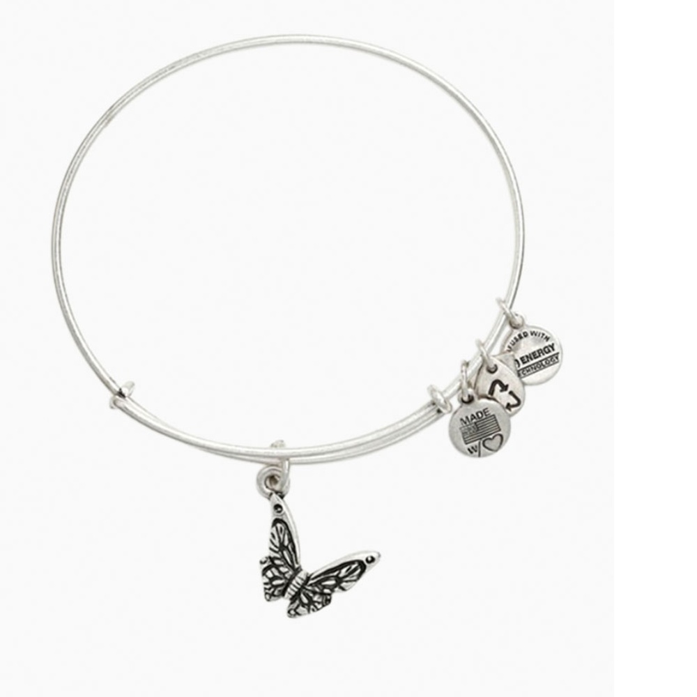 Butterfly Charm Alex & Ani Bangle